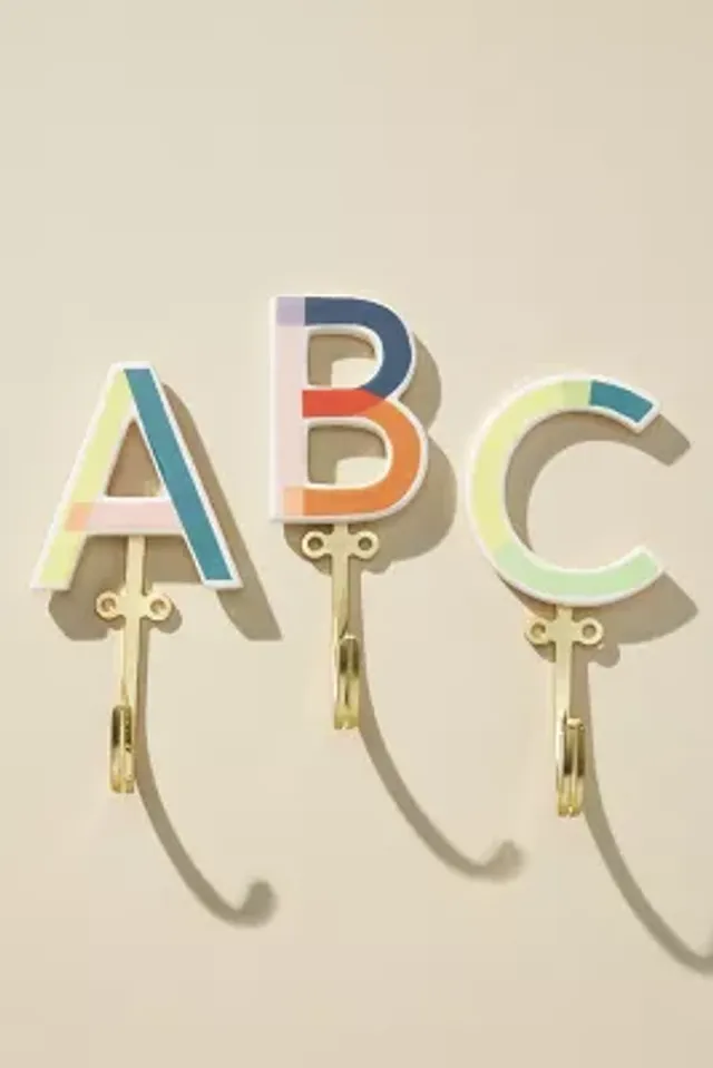 Anthropologie Hallie Monogram Hook