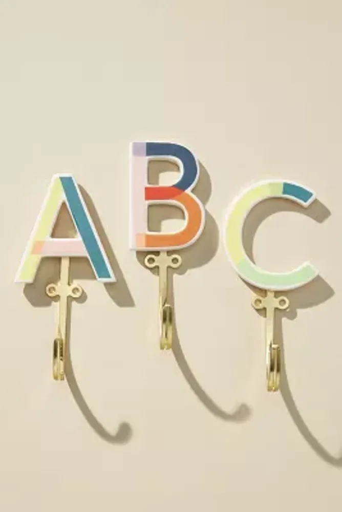 Ceramic Monogram Hook