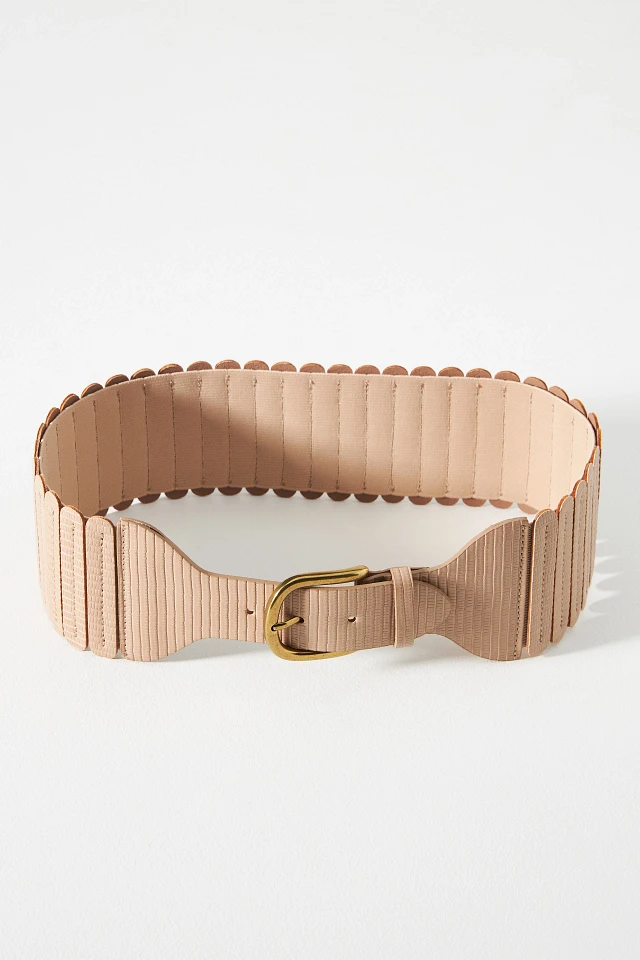 Anthropologie Tabitha corset belt size 3.5” wide Anthropologie Tabitha Corset Wide Belt Leather Stretching  main image 4