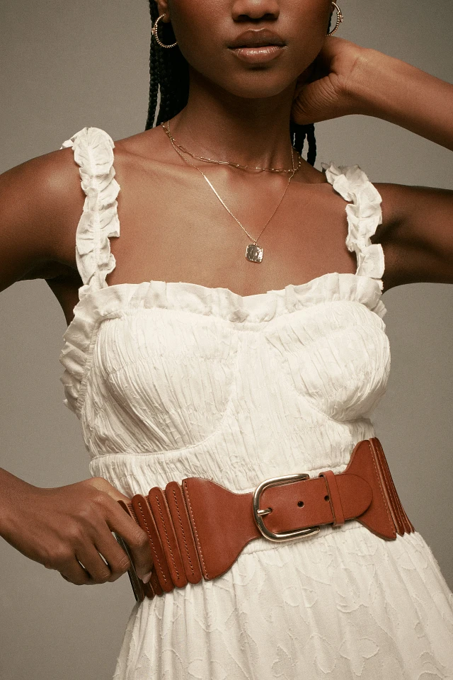 By Anthropologie The Tabitha Stretch Corset Belt | The Summit display picture 1