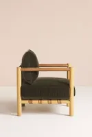Amber Lewis for Anthropologie Velvet Caillen Accent Chair