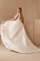 Jenny by Yoo Charlotte V-Neck Open-Back Wedding Gown