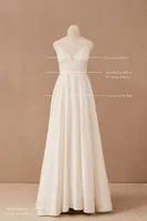 Sachin & Babi Penny V-Neck Jacquard Wedding Gown