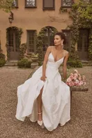 Sachin & Babi Penny V-Neck Jacquard Wedding Gown