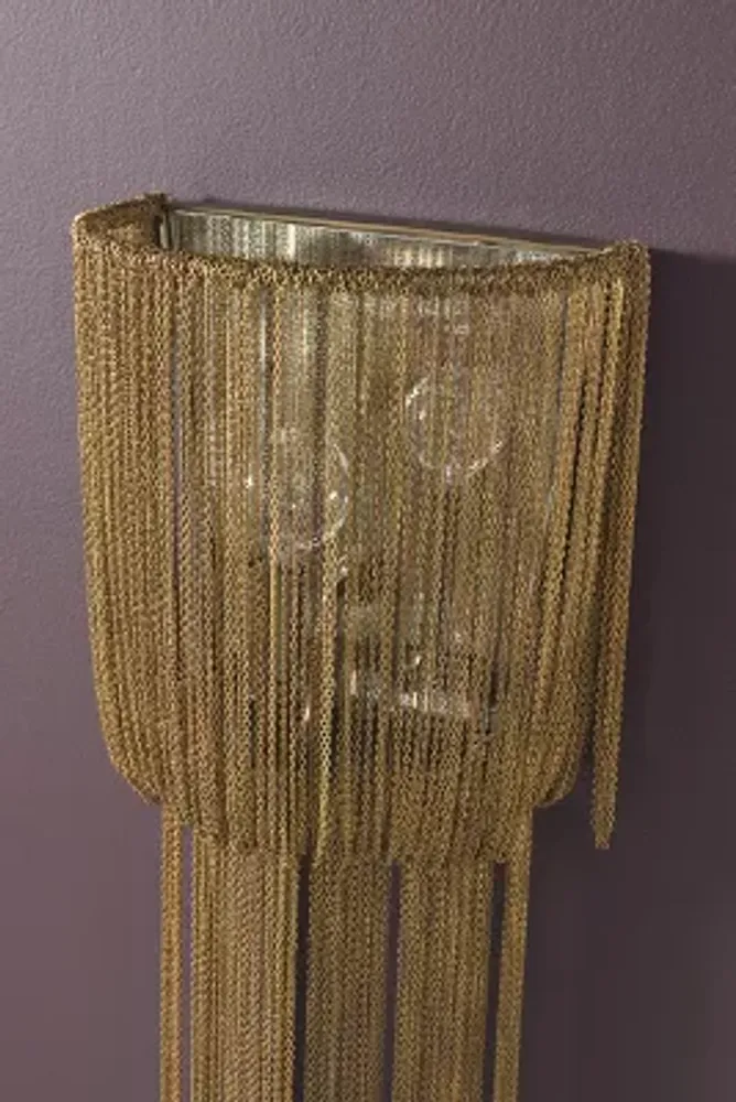 Draped Chain Sconce