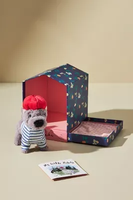 Bed & Biscuit Puppy Plush Set