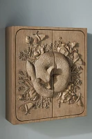 Handcarved Land & Sky Wall Cabinet