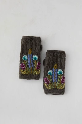 Fleece Lined Wool Handwarmers, Meadow