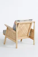 Plaid Cane Chair