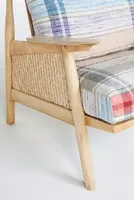 Plaid Cane Chair
