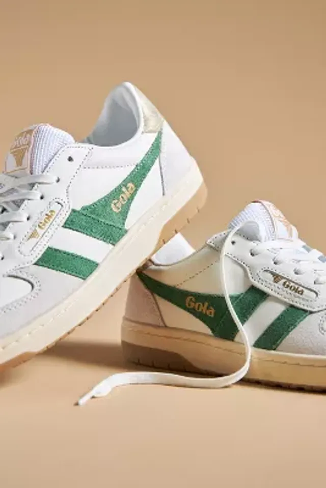 Buy Gola men's Hawk sneakers in white/green online from gola.co.uk