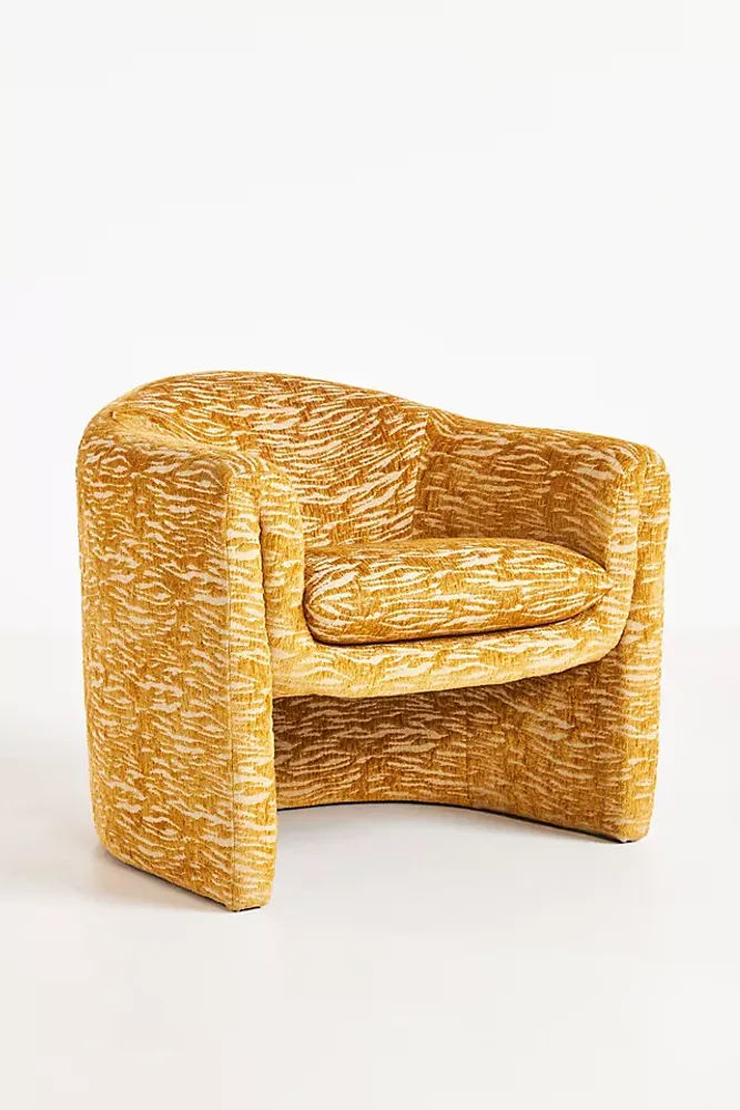 Mosley Chenille Sculptural Chair