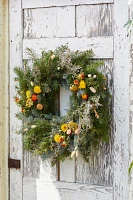 Fresh Noble Fir + Preserved Stem Wreath