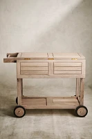 Outdoor Teak Trolley