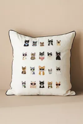 Rifle Paper Co. Cool Cats Pillow