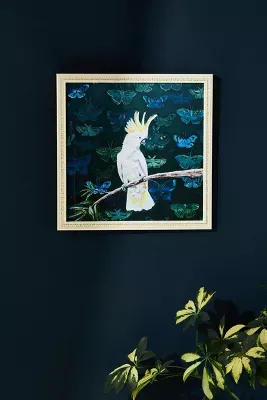 Yellow Crest Cockatoo Wall Art