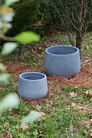 Fiber Concrete Rounded Pot