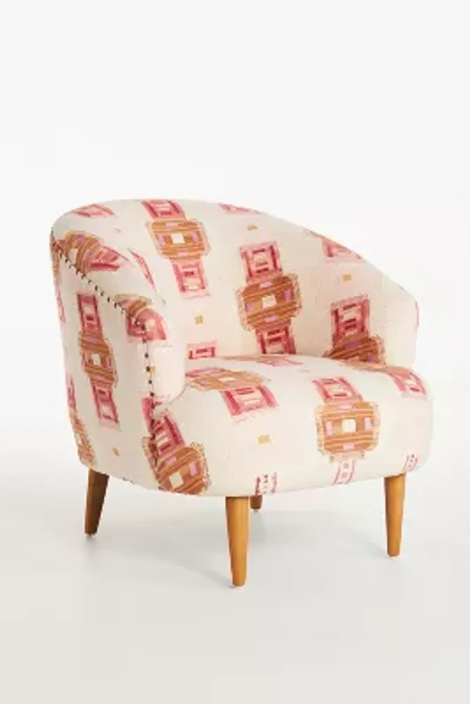 Rug-Printed Simon Accent Chair