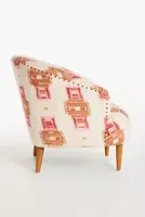 Rug-Printed Simon Accent Chair