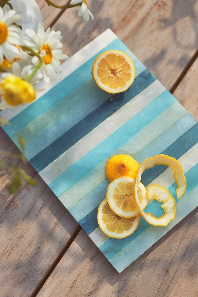 Striped Alabaster Serving Board