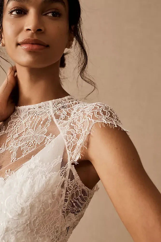 The Alandra Cap-Sleeve Lace Bralette