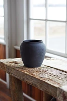 Charcoal Ceramic Rounded Planter