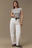 The Blair Stretch Cotton Short-Sleeve Baby Tee by Maeve: Cropped Edition
