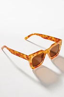 By Anthropologie Square Tortoiseshell Sunglasses