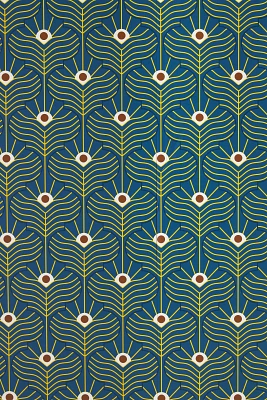 Mitchell Black Moroccan Peacock Wallpaper