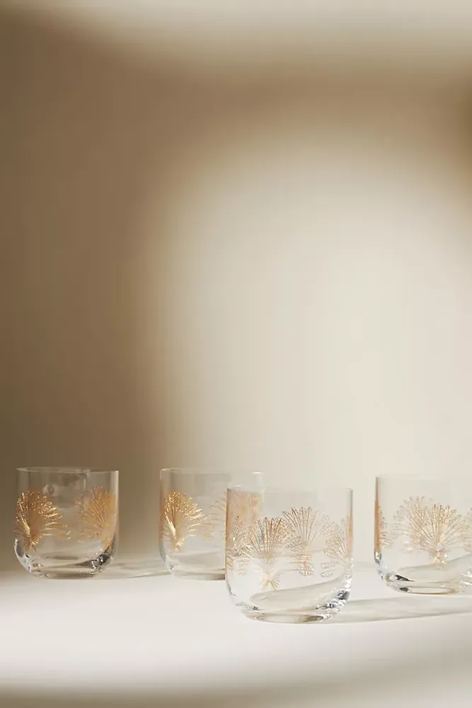 Fiorella Stemless Wine Glasses, Set of 4