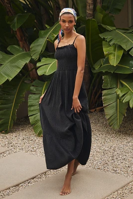 The Marisol Smocked Gauze Maxi Dress