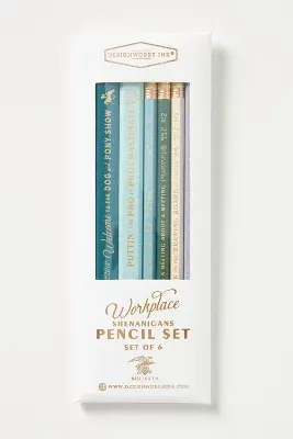 Workplace Pencils, Set of 6