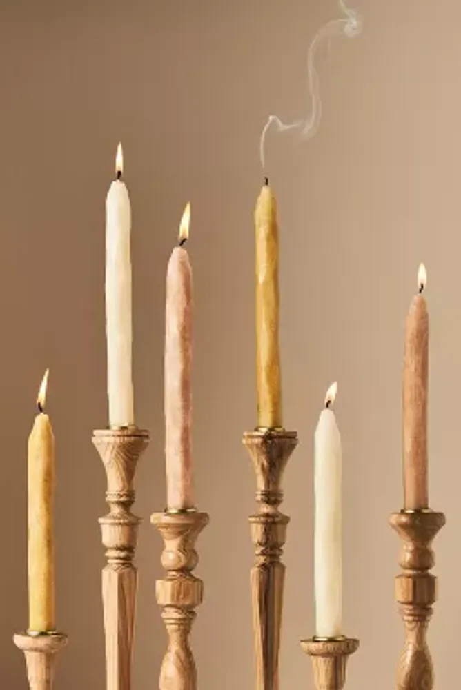 Whittled Taper Candles