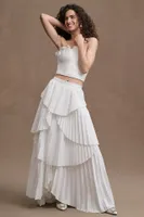 AMUR Ophelia Tiered Pleated Ball Bridal Skirt