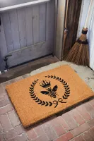 Crowning Bee Coir Doormat