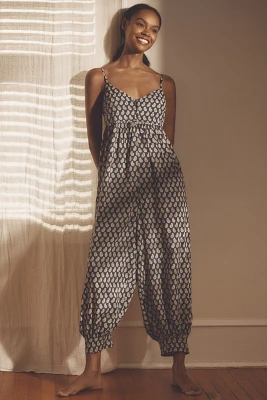 By Anthropologie Printed Lounge Jumpsuit