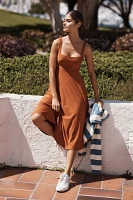 Beyond Yoga Featherweight At The Ready Square-Neck Midi Dress