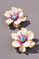 The Pink Reef Hand-Painted Earrings