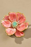 The Pink Reef Handpainted Earrings