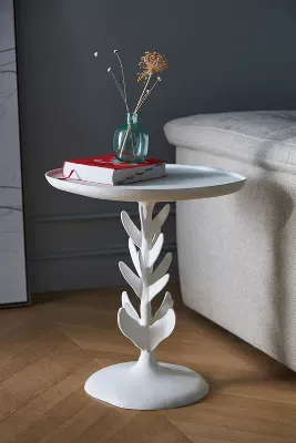 Floral Leaves Side Table