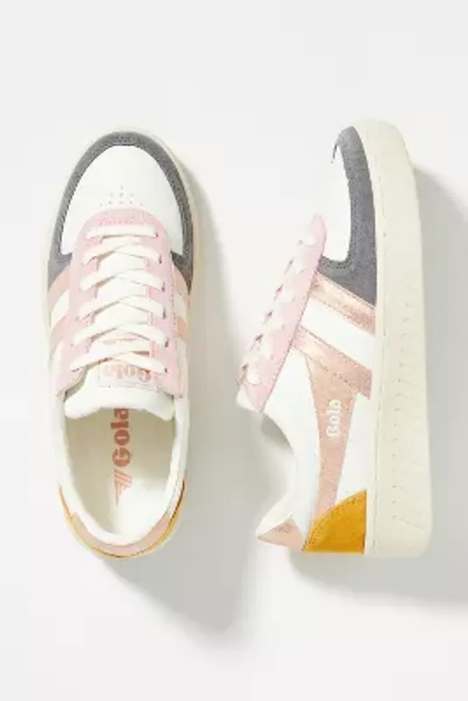 Buy Gola women's Badminton sneakers in off white/gold online at gola