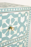 Moroccan Inlay Six-Drawer Dresser