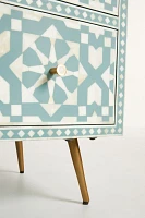 Moroccan Inlay Six-Drawer Dresser