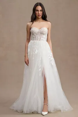 Wtoo by Watters Austin Strapless Corset Tulle Wedding Gown