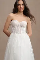 Wtoo by Watters Austin Strapless Corset Tulle Wedding Gown