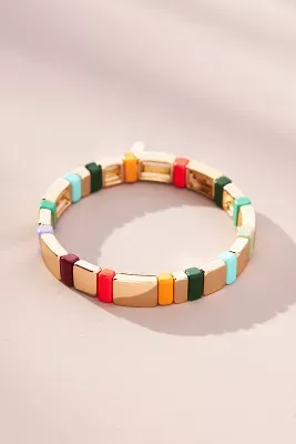 Colorful Chicklet Bracelet