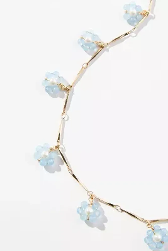 Delicate Floral Charm Necklace