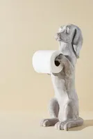 Delightful Dog Standing Toilet Paper Holder