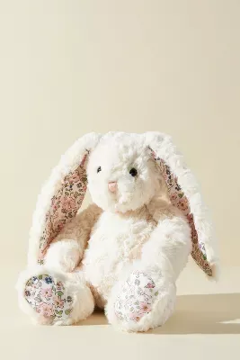 Floral Bunny Stuffed Animal