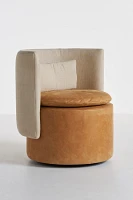 Jordana Leather Swivel Chair